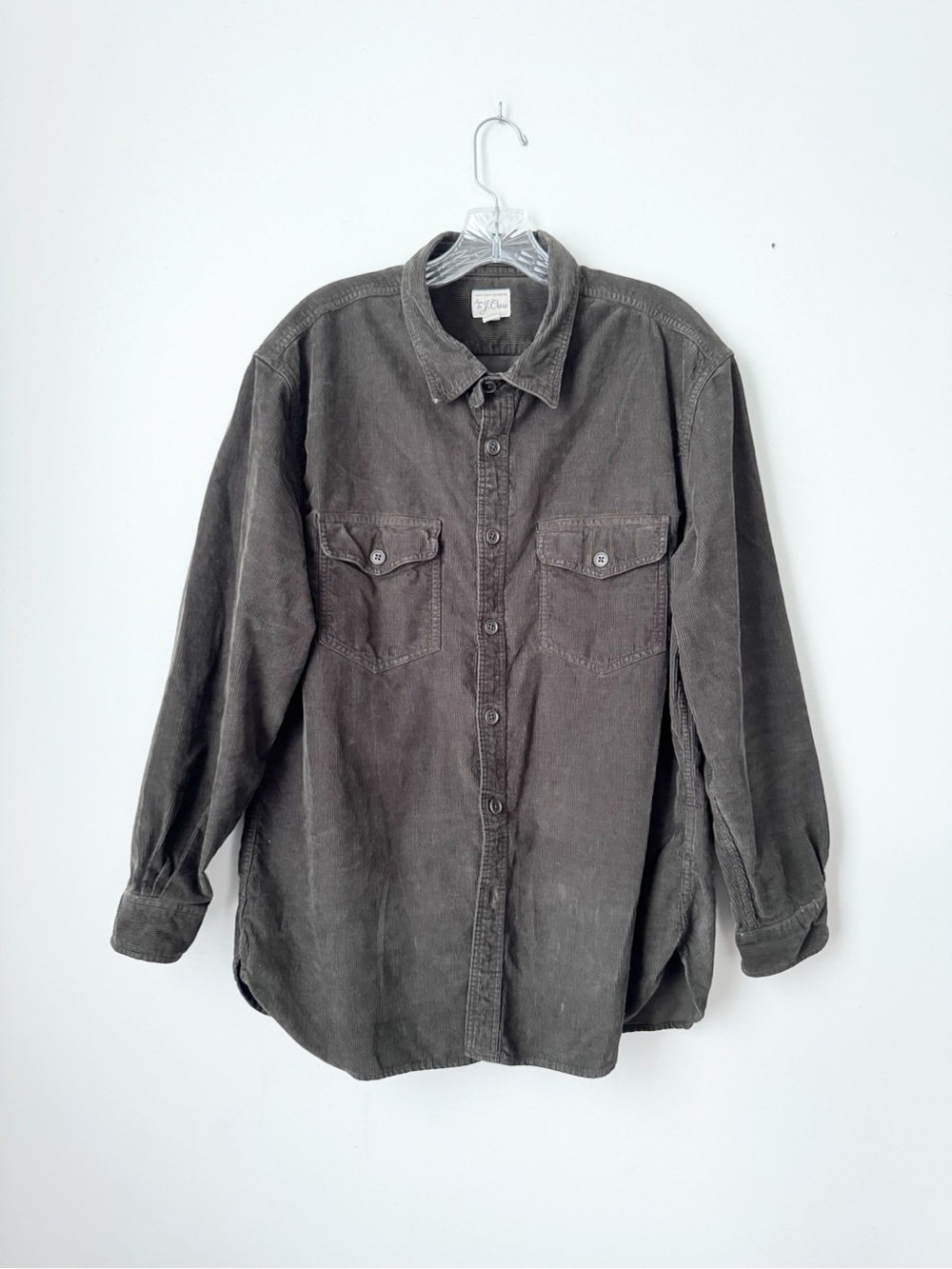 J. Crew Brown Corduroy Button Shirt Jacket